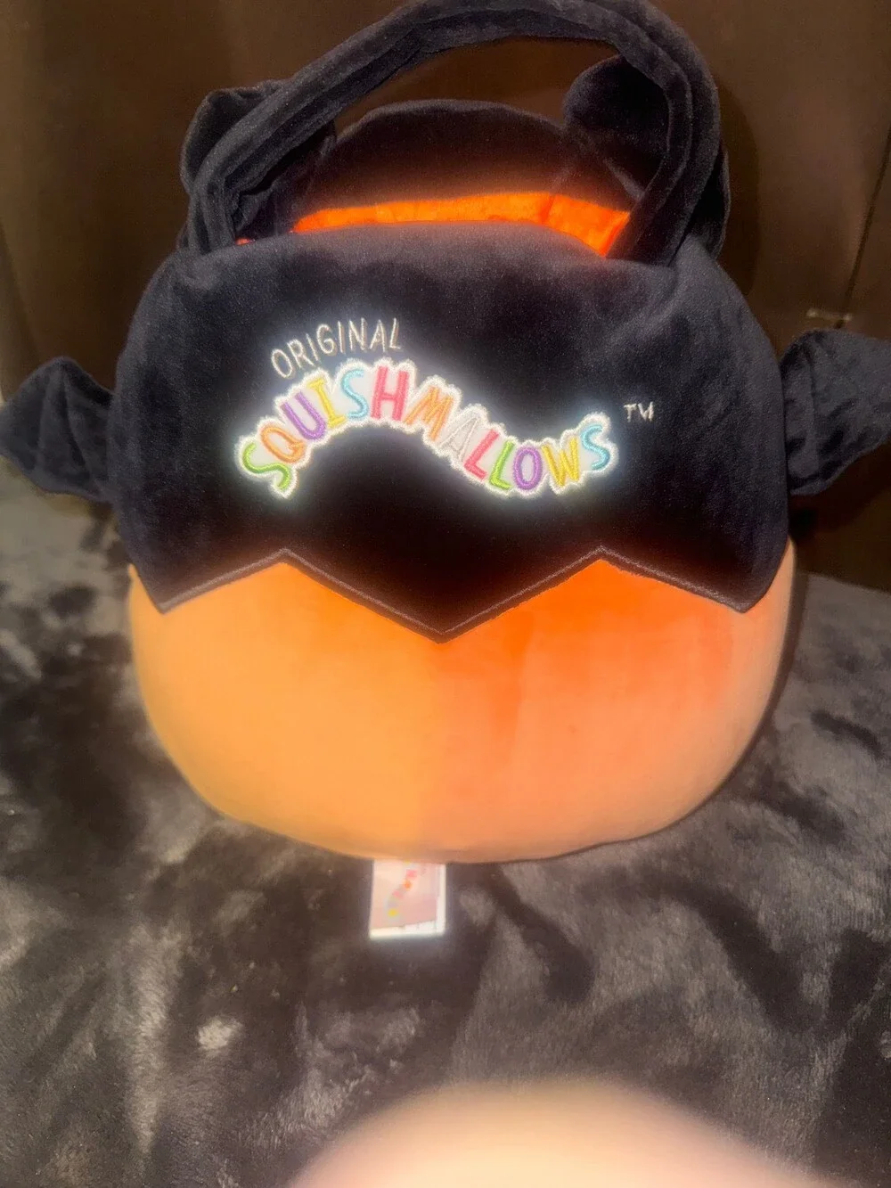 NWT. Squishmallows Emily Plush Toy Orange Black Polyester Plush